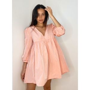 NWT Aritzia Jinx Babydoll Dress - XXS - Guava Pink